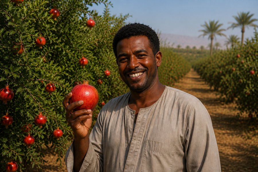 Fresh pomegranates