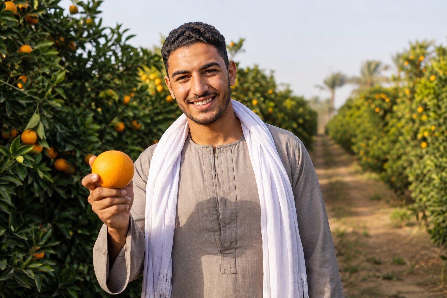 Fresh oranges from the orchard